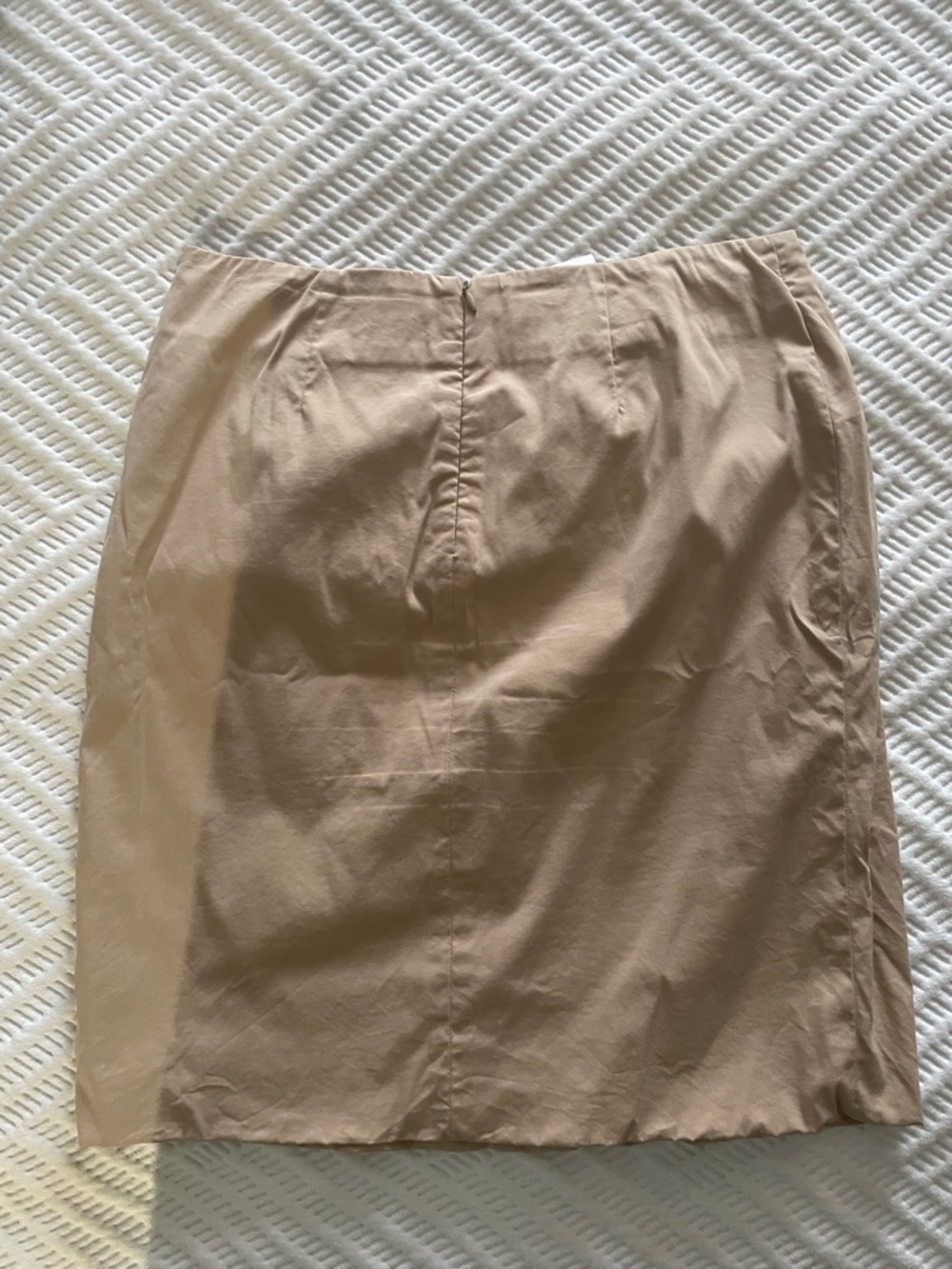 GUNEX Brunello Cucinelli skirt/neutral/mini/beige US 6/FR38/one pocket - Picture 2 of 5